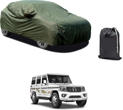GOSHIV-car and bike accessories Car Cover For Mahindra Bolero (With Mirror Pockets)(Green)