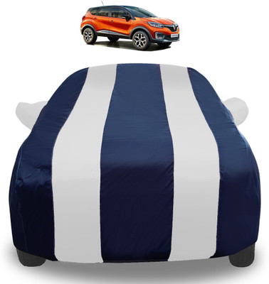 Auto Hub Car Cover For Renault Captur (With Mirror Pockets)(Silver)