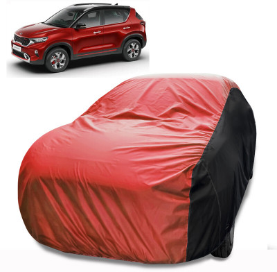 MoTRoX Car Cover For Kia Sonet (Without Mirror Pockets)(Red, Black)