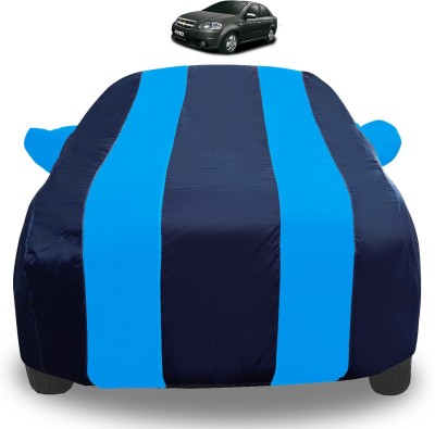 Auto Hub Car Cover For Chevrolet Aveo (With Mirror Pockets)(Blue)