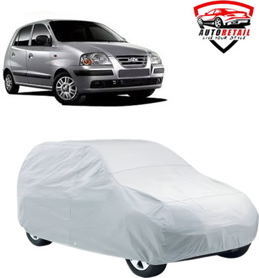AutoRetail Car Cover For Hyundai Santro Xing (Without Mirror Pockets)(Silver)