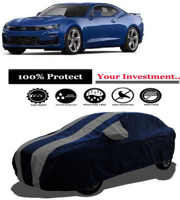 Amexride Car Cover For Chevrolet Camaro 3.6L (With Mirror Pockets)(Grey)