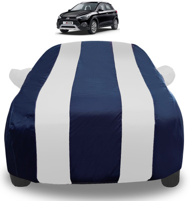 Auto Hub Car Cover For Hyundai i20 Active (With Mirror Pockets)(Silver)
