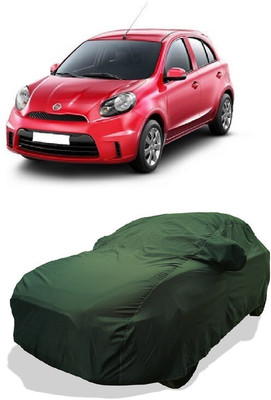 Coxtor Car Cover For Nissan Micra Active XV (With Mirror Pockets)(Green)