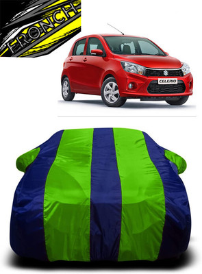 FRONCH Car Cover For Maruti Suzuki Celerio X AMT ZXI Option Petrol (With Mirror Pockets)(Green, Blue)