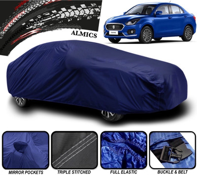 ALMICS Car Cover For Maruti Suzuki Swift Dzire ZXI (With Mirror Pockets)(Blue)