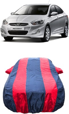 Wegather Car Cover For Hyundai Accent 1.6i (With Mirror Pockets)(Red)