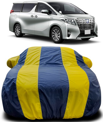 AMVISH Car Cover For Toyota Alphard (With Mirror Pockets)(Blue, Yellow)