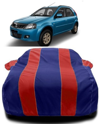 Autoprime Car Cover For Mahindra E Verito D6 (With Mirror Pockets)(Red, Blue)