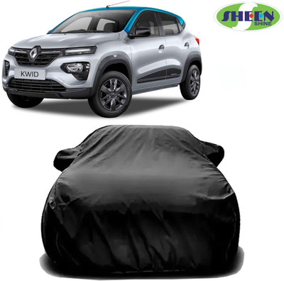 Sheen Car Cover For Renault Kwid (Without Mirror Pockets)(Black)