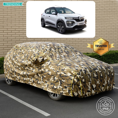 CODOKI Car Cover For Renault Kwid AMT (With Mirror Pockets)(Yellow, Multicolor)