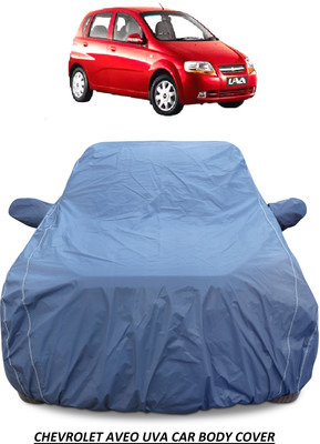 AUTOFIT Car Cover For Chevrolet Aveo Uva (With Mirror Pockets)(Blue)