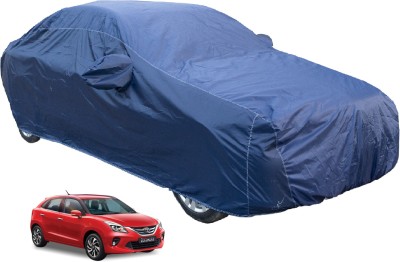 Auto Hub Car Cover For Toyota Glanza (With Mirror Pockets)(Blue)