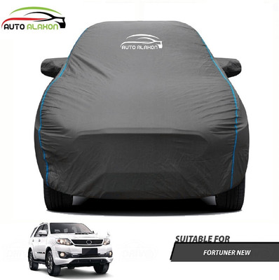 AUTO ALAXON Car Cover For Toyota Fortuner (With Mirror Pockets)(Black)