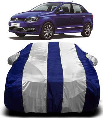 Swarish Car Cover For Volkswagen Ameo (With Mirror Pockets)(Multicolor)