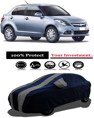 Amexride Car Cover For Maruti Suzuki Swift Dzire LDI Optional (With Mirror Pockets)(Grey)