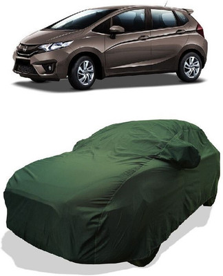 QLAX Car Cover For Maruti Jazz 1.5 SV i DTEC (With Mirror Pockets)(Green)