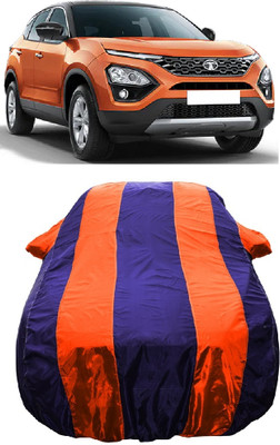 Wegather Car Cover For Tata Harrier XZ Dual Tone Diesel (With Mirror Pockets)(Orange)