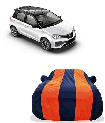 Tricway Car Cover For Toyota Etios Liva VD (With Mirror Pockets)(Orange)