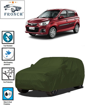 FRONCH Car Cover For Maruti Suzuki Alto K10 (With Mirror Pockets)(Green)