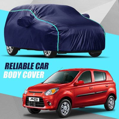 AXLOZ Car Cover For Maruti Suzuki Alto 800 (With Mirror Pockets)(Multicolor)