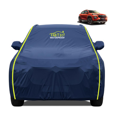 FABTEC Car Cover For Toyota Toyota Urban Cruiser Taisor (With Mirror Pockets)(Blue, For 2020, 2021, 2022, 2023, 2024, 2025, 2026 Models)