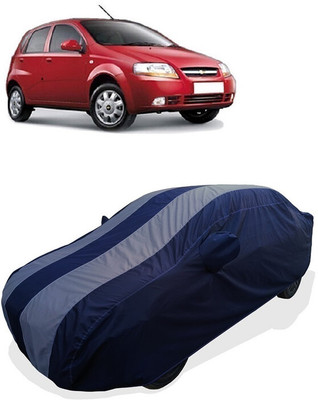 Coxtor Car Cover For Chevrolet Aveo Uva (With Mirror Pockets)(Grey)