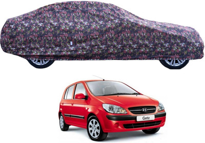 Auto Hub Car Cover For Hyundai Getz (With Mirror Pockets)(Green)