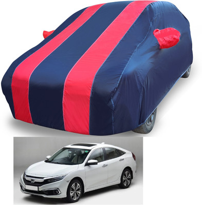 MOCKHE Car Cover For Honda Civic (With Mirror Pockets)(Red)