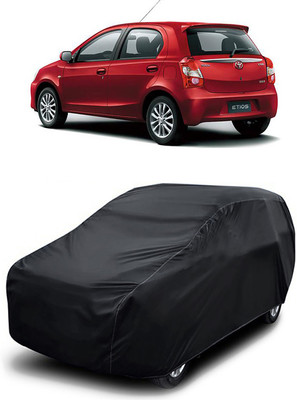 MoTRoX Car Cover For Toyota Etios Liva (Without Mirror Pockets)(Black)