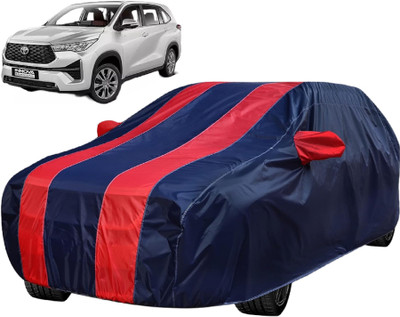 Auto Hub Car Cover For Toyota Innova Hycross (With Mirror Pockets)(Red)