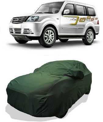 Coxtor Car Cover For Tata Sumo Grande MKII Turbo 2.0 EX (With Mirror Pockets)(Green)