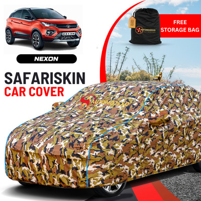 AUTOMOZEXO Car Cover For Tata Nexon (With Mirror Pockets)(Multicolor)