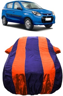 Wegather Car Cover For Maruti Suzuki Alto 800 LX (With Mirror Pockets)(Orange)