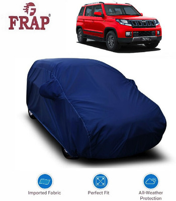 Frap Car Cover For Mahindra TUV300 (With Mirror Pockets)(Blue)