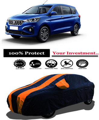 Amexride Car Cover For Maruti Suzuki Ertiga (With Mirror Pockets)(Orange)