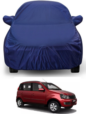 Auto Hub Car Cover For Mahindra Quanto (With Mirror Pockets)(Blue)