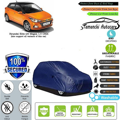 Tamanchi Autocare Car Cover For Hyundai Elite i20 Magna 1.4 CRDi(Blue)