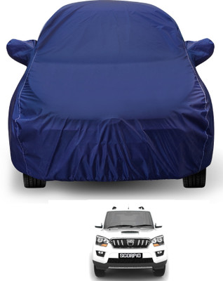 Auto Hub Car Cover For Mahindra Scorpio N (With Mirror Pockets)(Blue)