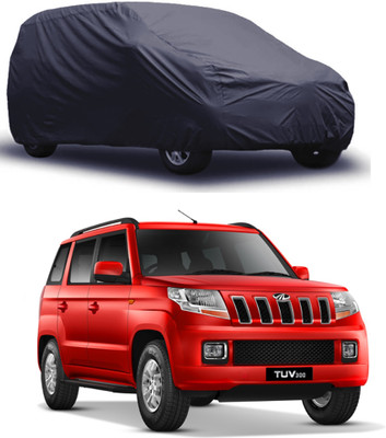 ROYAL AUTO MART Car Cover For Mahindra TUV300 (Without Mirror Pockets)(Grey)