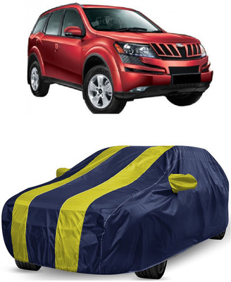 ANTOFY Car Cover For Mahindra XUV500 W8 AWD (With Mirror Pockets)(Yellow, Blue)