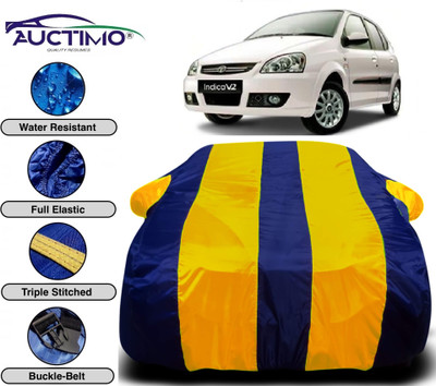 AUCTIMO Car Cover For Tata Indica V2 (With Mirror Pockets)(Multicolor)