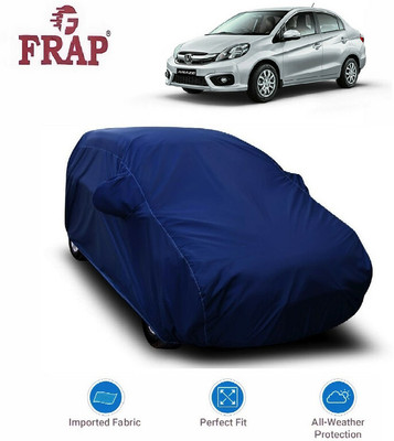 Frap Car Cover For Honda Amaze (With Mirror Pockets)(Blue, For 2013, 2014, 2015, 2016, 2017 Models)