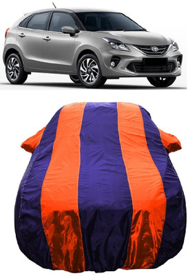 Wegather Car Cover For Toyota Glanza G CVT Petrol (With Mirror Pockets)(Orange)