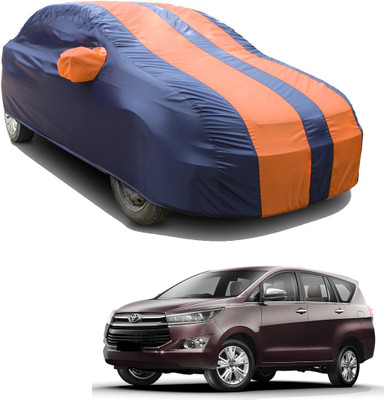 SS FOR YOUR SMART NEEDS Car Cover For Toyota Innova Crysta 2.4 GX MT 8S (With Mirror Pockets)(Orange, Blue)