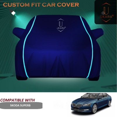 Ukara Car Cover For Skoda Superb (With Mirror Pockets)(Blue)