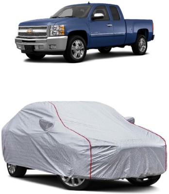 DIGGU Car Cover For Chevrolet Silverado 4.8L (With Mirror Pockets)(Silver)