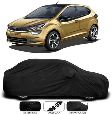SEBONGO Car Cover For Tata Altroz (With Mirror Pockets)(Black)