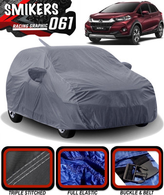 SMIKERS Car Cover For Honda WRV (With Mirror Pockets)(Grey)