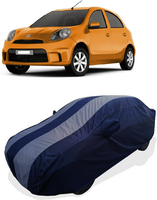 Coxtor Car Cover For Nissan Micra Active XV S (With Mirror Pockets)(Grey)